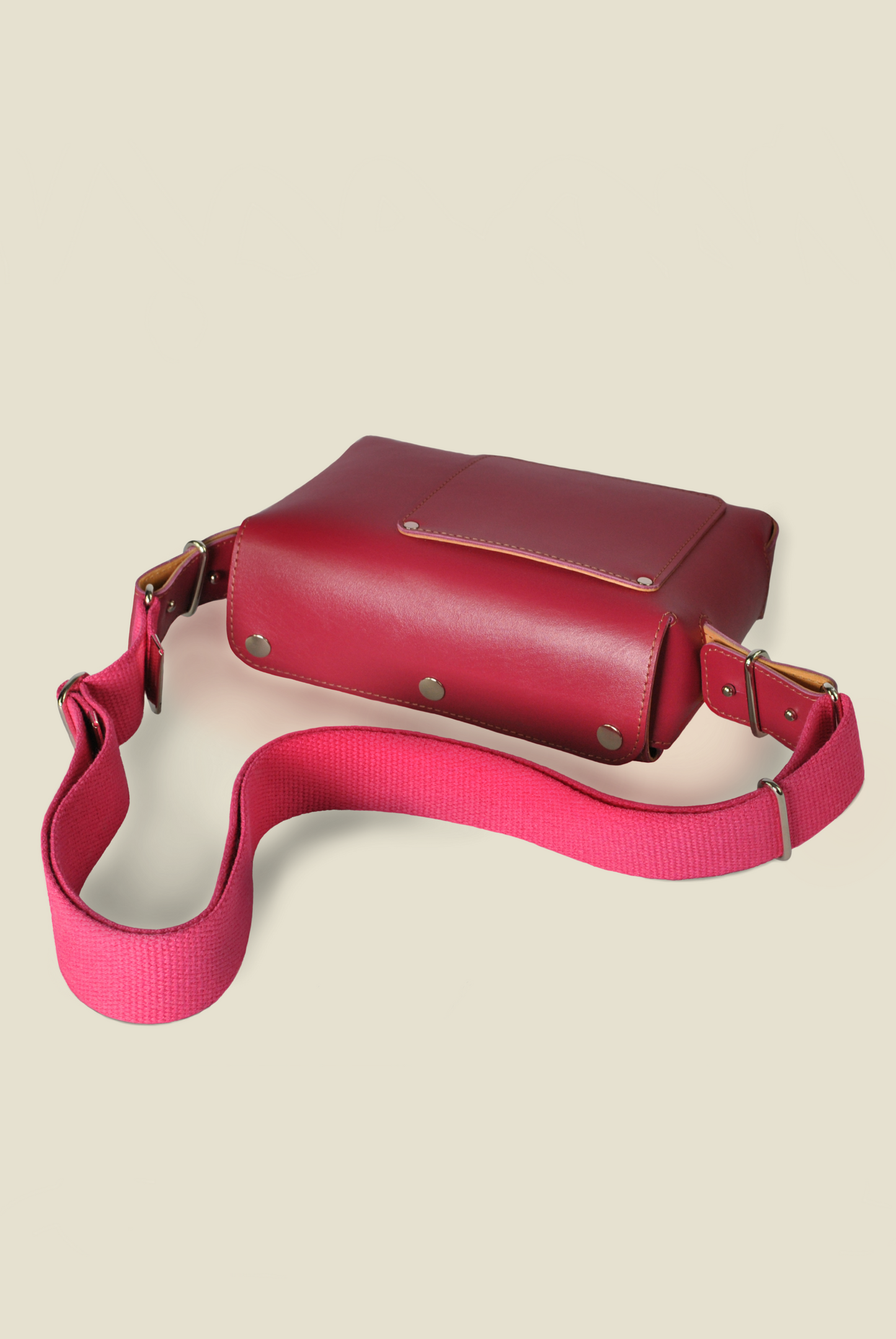 CLASSIC Deep Pink Leather Fox Bag